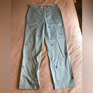 Brooks Brothers embroidered pants men’s 32x32